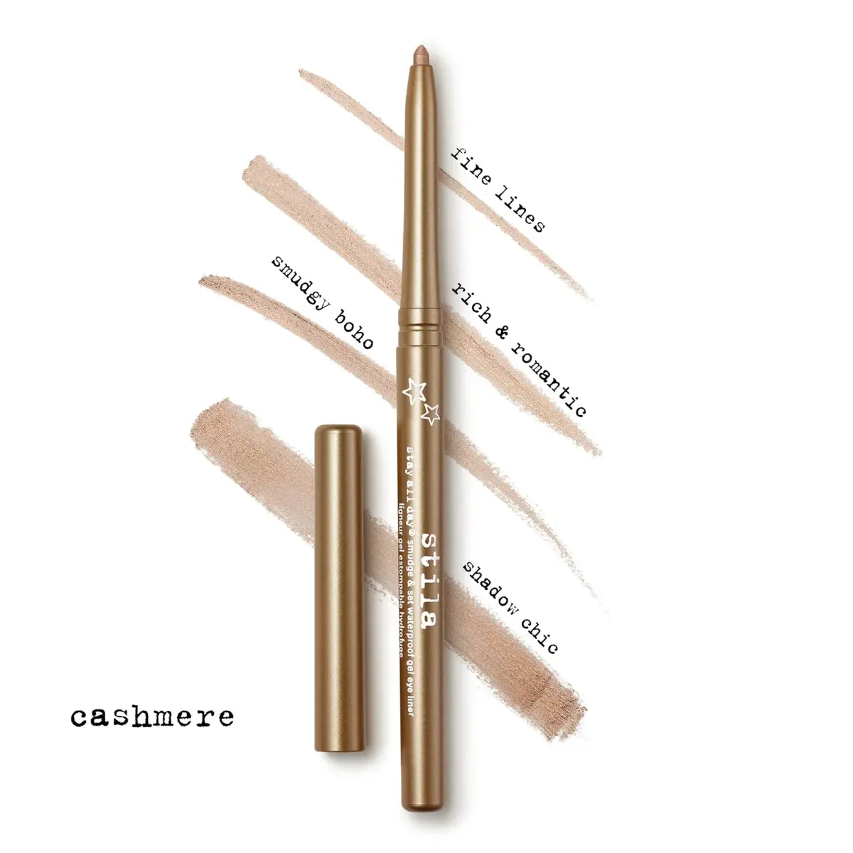 stila Stay All Day Smudge & Set Waterproof Gel Eyeliner (Cashmere) | 12-Hour Waterproof, Waterline Safe, No-Skip Glide - view 4
