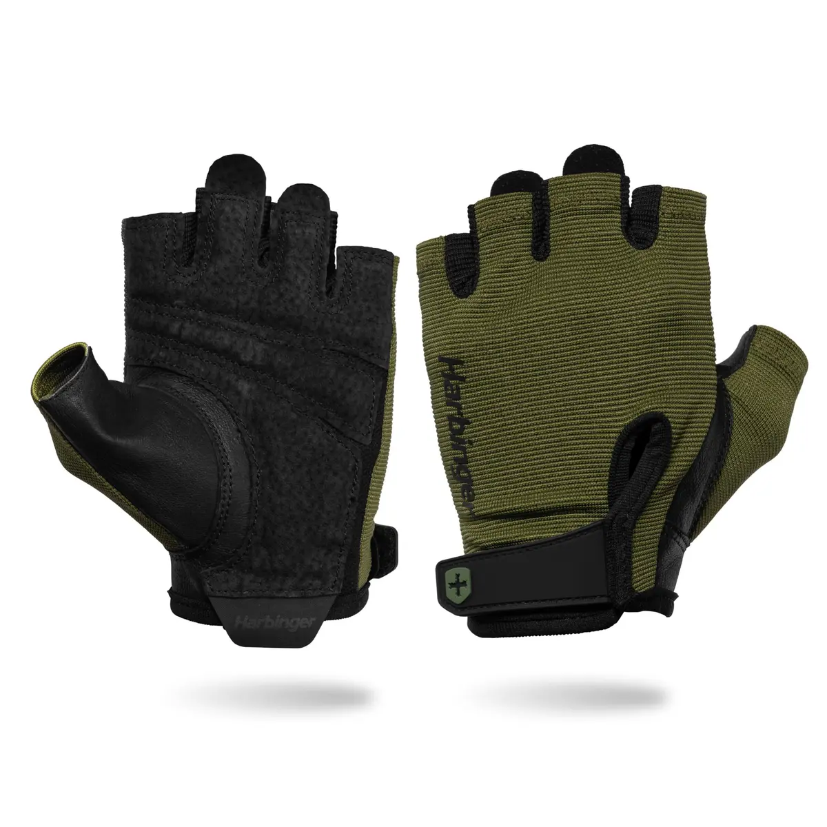 Harbinger Power Gloves 3.0 | Durable Half Finger Weightlifting Gloves with Adjustable Wrist, Breathable Leather Palm, X-Large - main product image