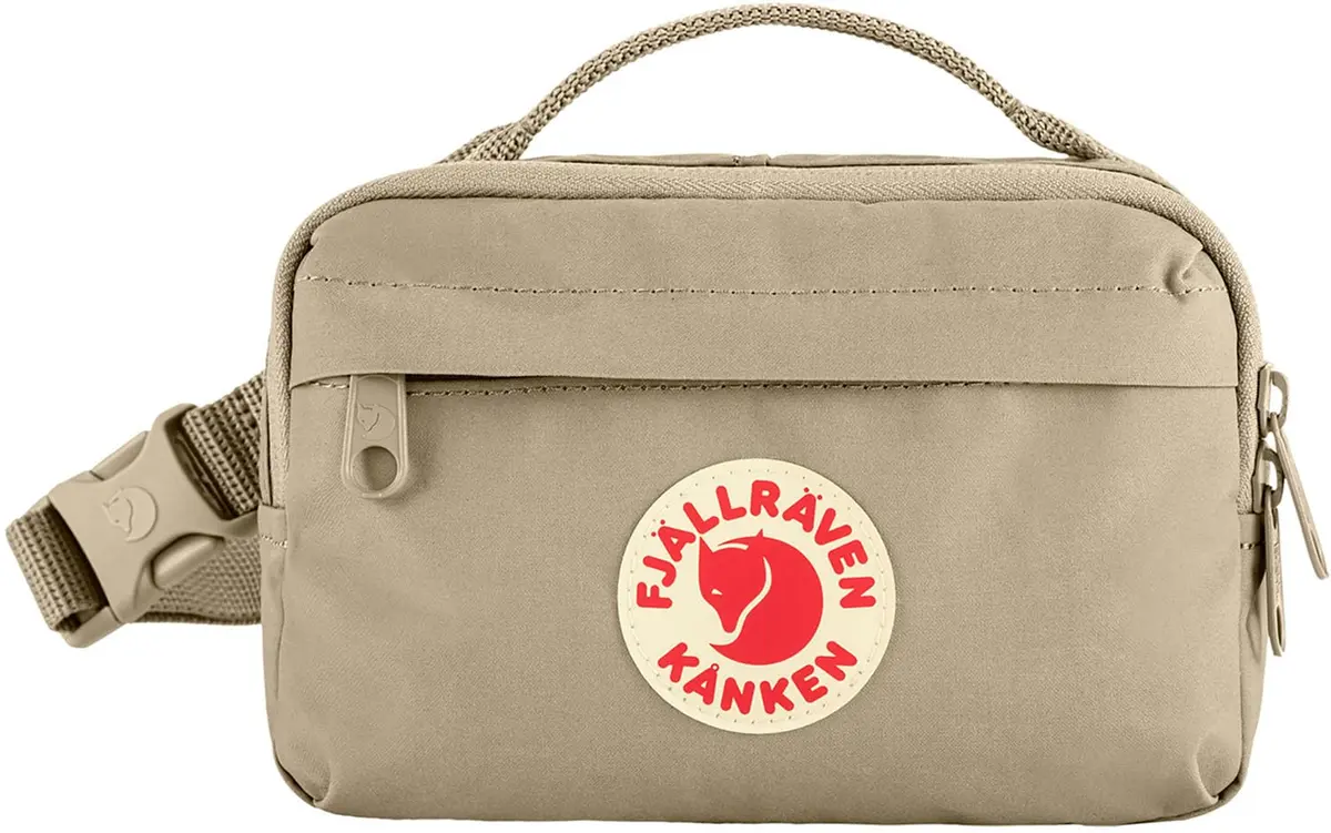 Fjällräven Kanken Hip Pack, Fossil | Water-Resistant Vinylon F Fabric, Compact & Durable - view 2