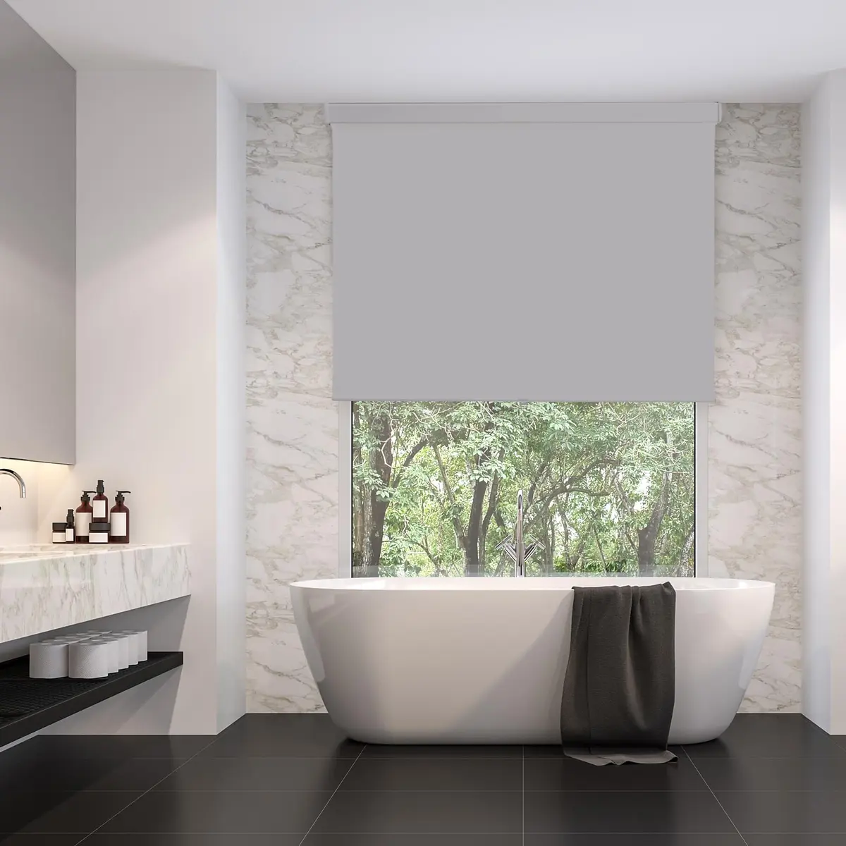 Anpark Cordless Window Shade 35" W x 72" H | Blackout Thermal Insulated UV Protection (120 chars) - view 8