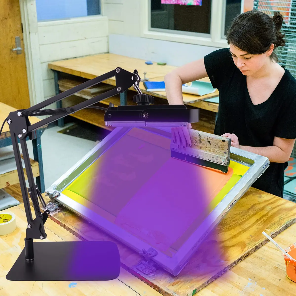 Dorhui 60W LED Exposure Unit for Screen Printing, UV Light 15.5 cm x 23.5 cm | Fast Curing for Emulsion & Cyanotypes - view 5