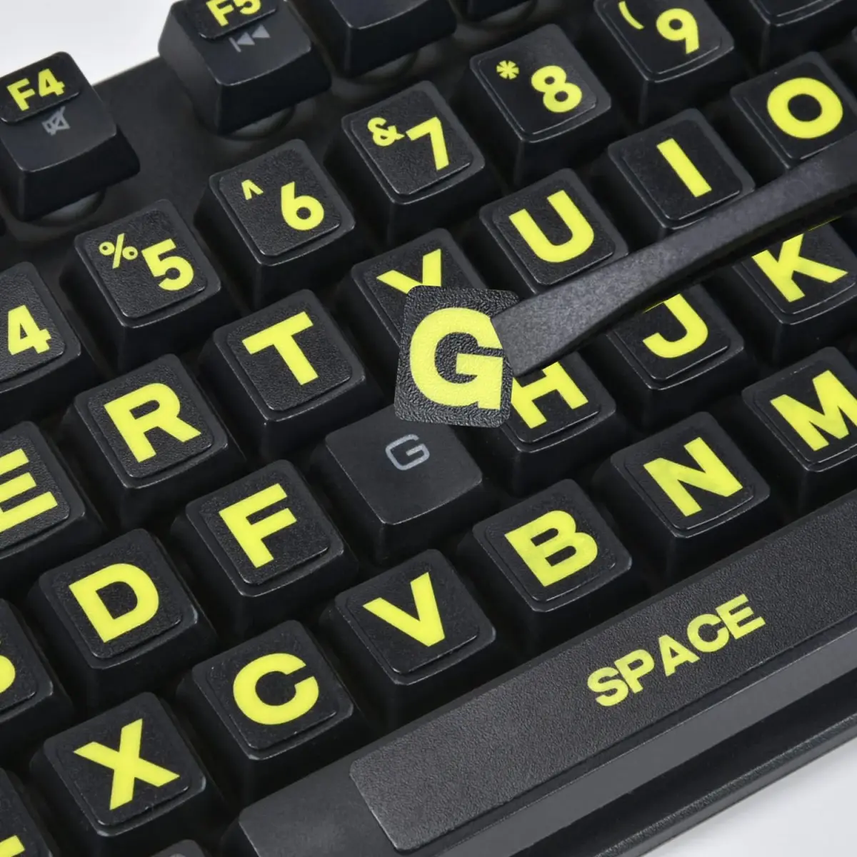 DAMMOMKO Large Print English Keyboard Stickers | 2PCS (21.0cm x 14.0cm) - main product image