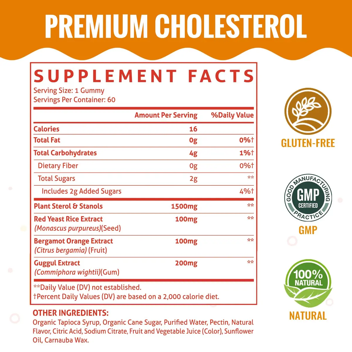 ChiQwench Cholesterol Support Gummies 120 Count | 1500 Mg Plant Sterols & Stanols for Normal Levels - view 2