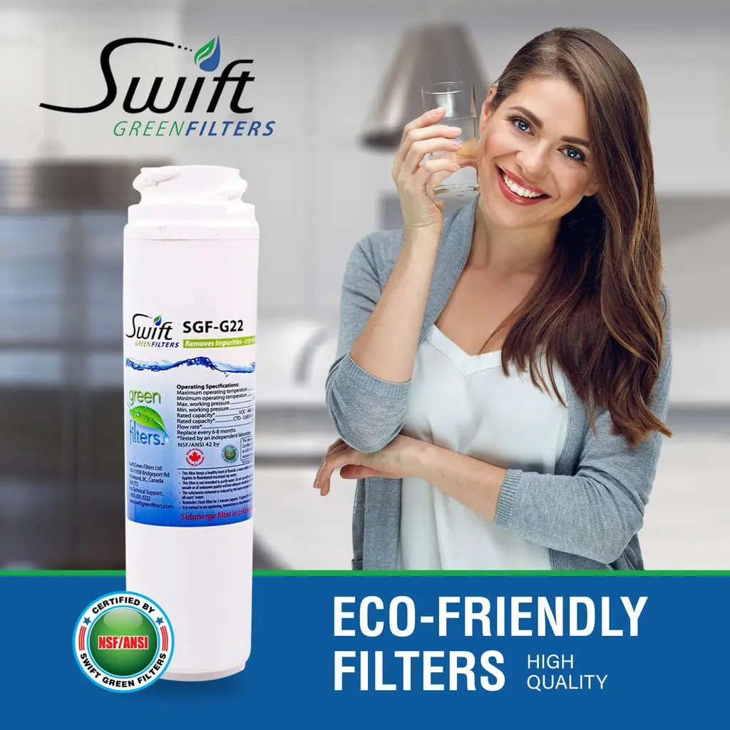 Swift Green Filters SGF-GSWF Compatible Refrigerator Water Filter for GE GSWF Kenmore 46-9914, EFF-6023A | 6 Pack, NSF Certified, 2000-Gallon Capacity - view 2
