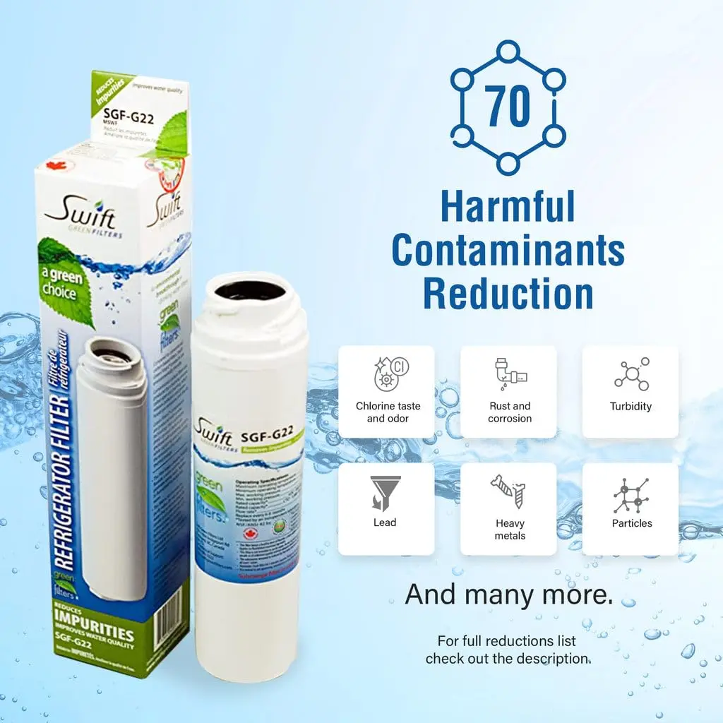 Swift Green Filters SGF-GSWF Compatible Refrigerator Water Filter for GE GSWF Kenmore 46-9914, EFF-6023A | 6 Pack, NSF Certified, 2000-Gallon Capacity - view 3
