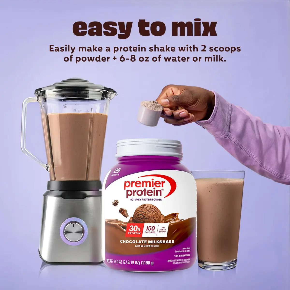 Premier Protein 30g High Protein Powder Chocolate 2.62 lb (1.19 kg) | 100% Whey Protein for Muscle Support - view 5