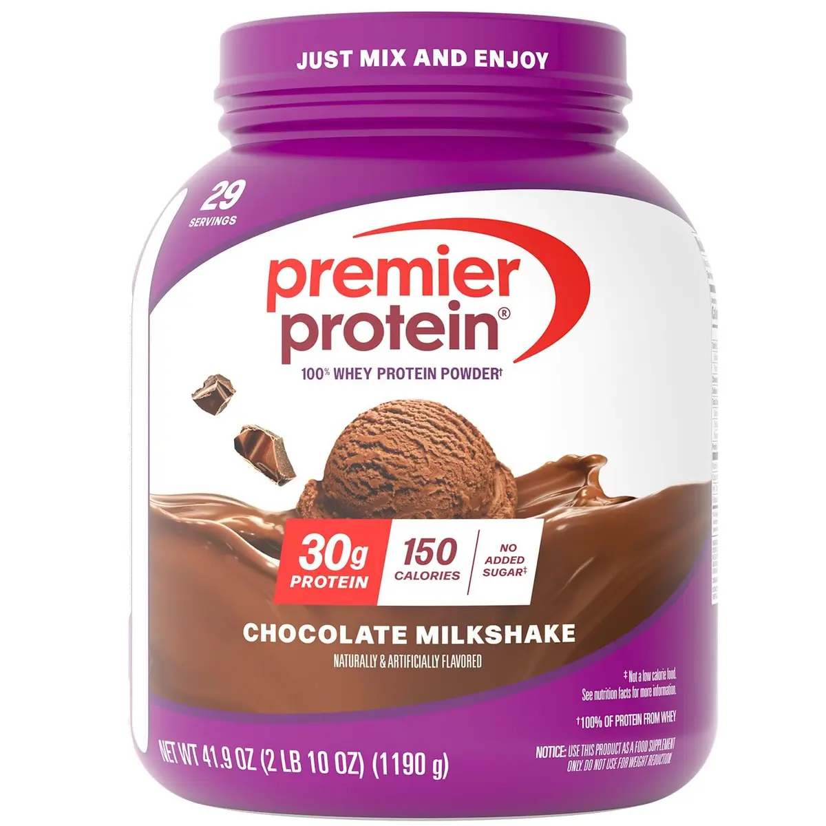 Premier Protein 30g High Protein Powder Chocolate 2.62 lb (1.19 kg) | 100% Whey Protein for Muscle Support - main product image