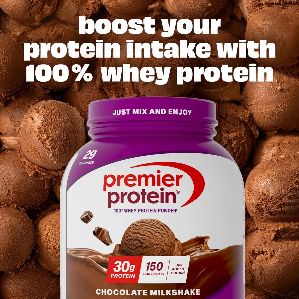 Premier Protein 30g High Protein Powder Chocolate 2.62 lb (1.19 kg) | 100% Whey Protein for Muscle Support - view 3