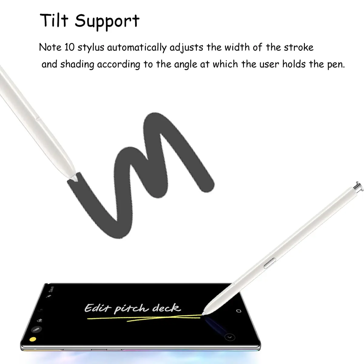 CaoXiong White S Pen Stylus for Samsung Galaxy Note 10 / Note 10 Plus (1 Pen) - view 3