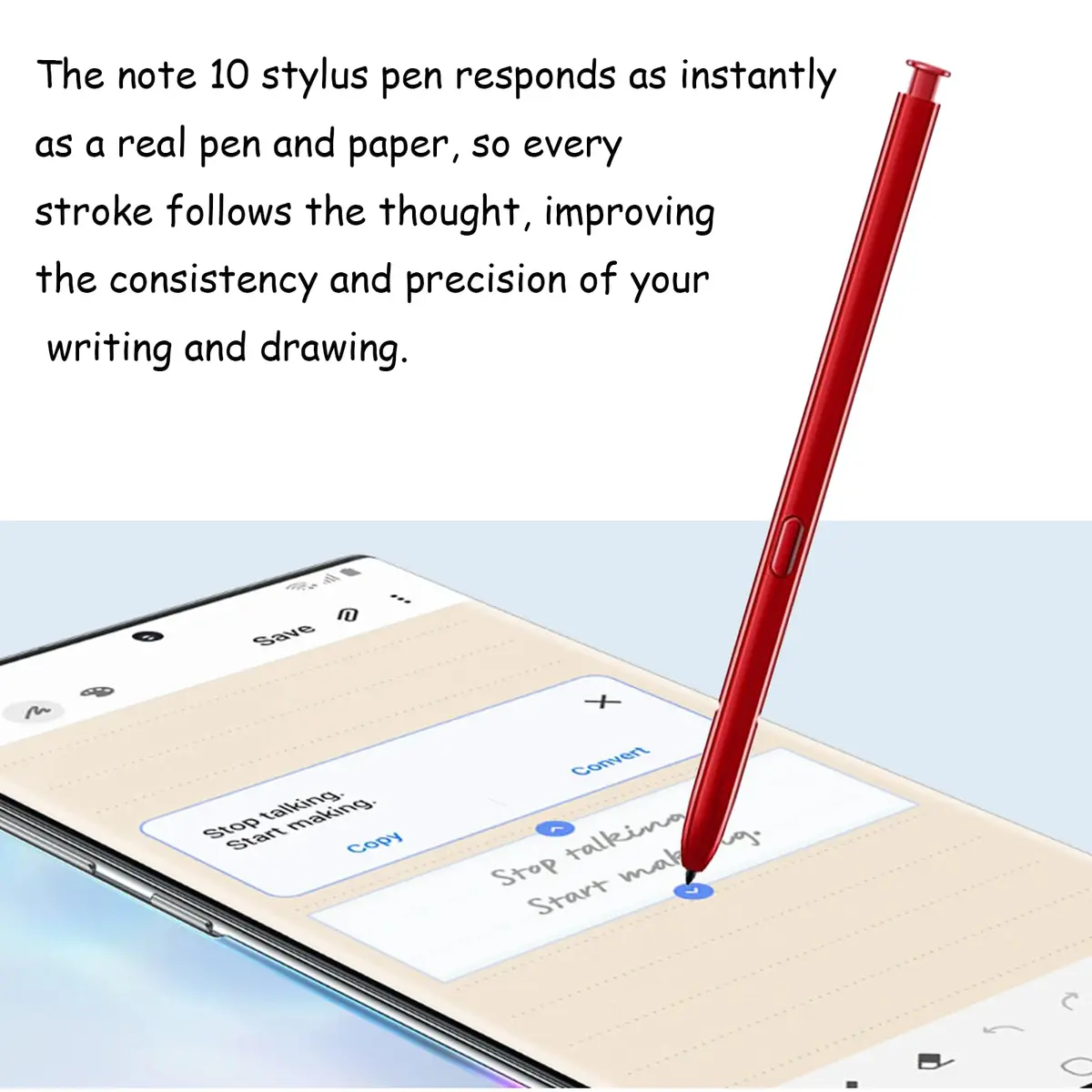CaoXiong Replacement S Pen for Samsung Galaxy Note 10 / Note 10 Plus (Red) | 4096 Pressure Sensitivity - view 5