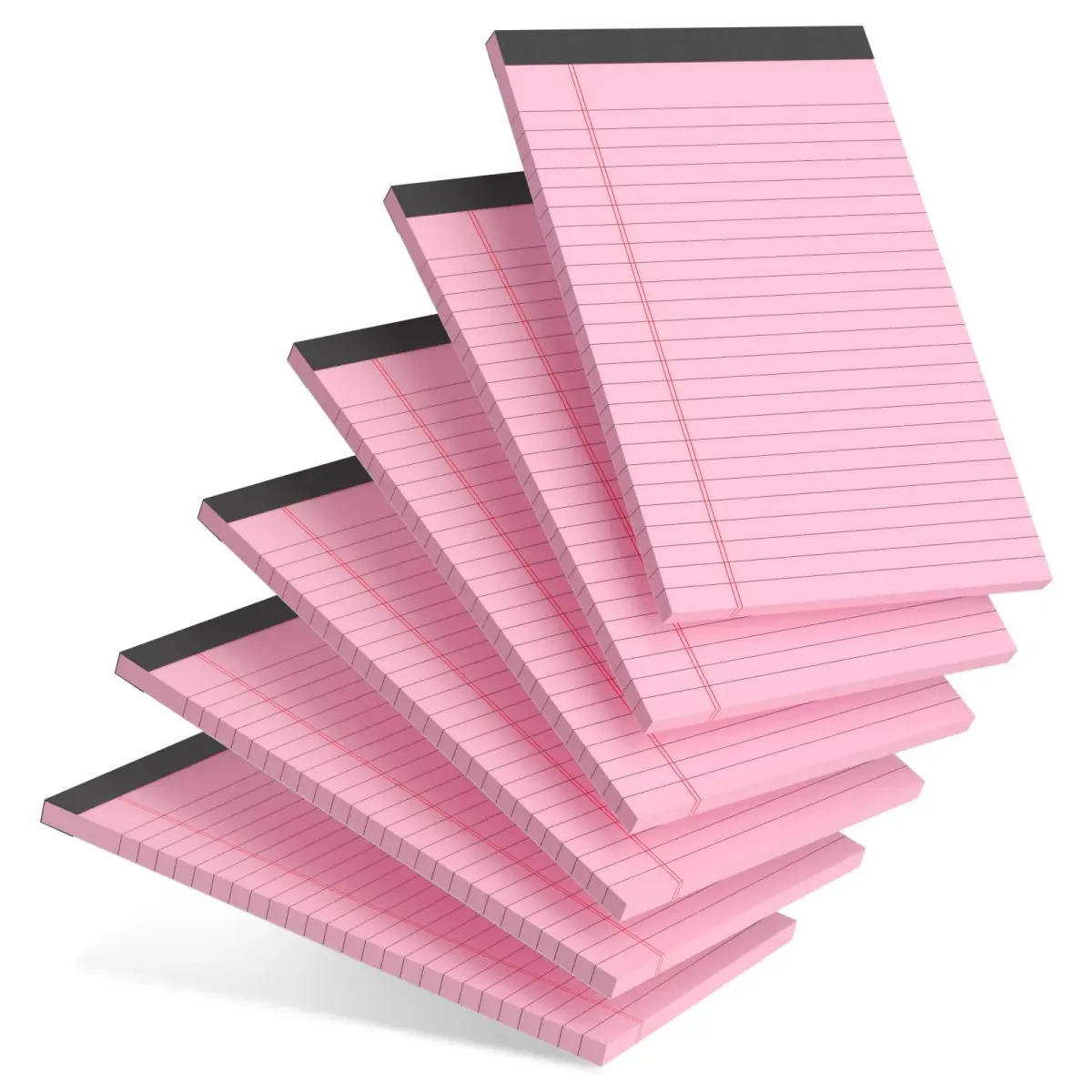 AILZFEI Pink Legal Pads 5x8 Inch (180 Pages Total) | College Ruled Writing Pads for Students & Professionals - main product image