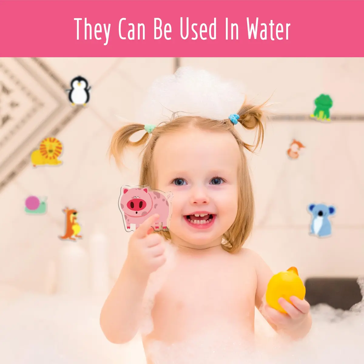 Hebayy Animal Jelly Stickers 31pcs | Reusable Thick Window Clings for Kids & Adults - view 5