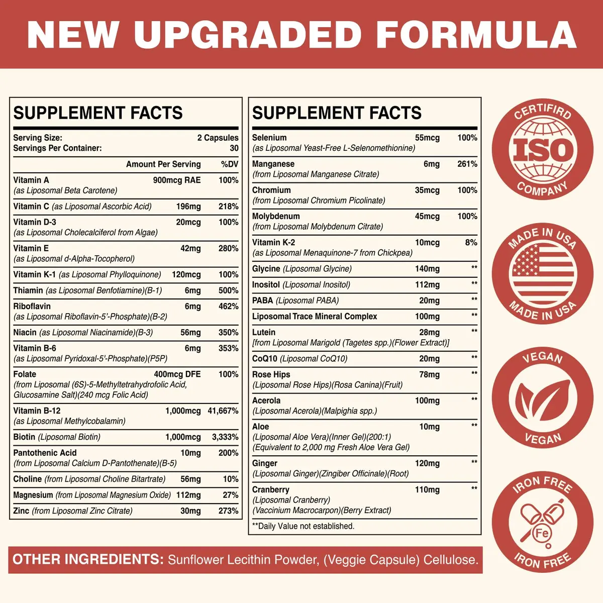 Sambugra Liposomal Multivitamin for Women 50+ | 32 Ingredients, CoQ10, Vitamins C, B, D, E, Bone & Heart Support - view 5
