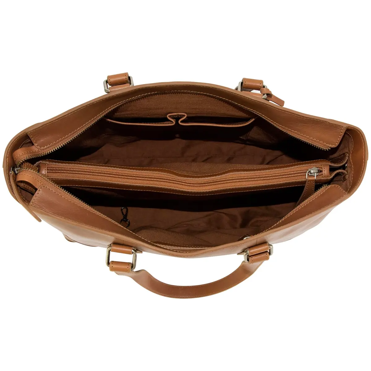 Rugged Rare Smith & Wesson Travel Tote – Concealed Carry Leather Bag 10x13x5 in | Secure CCW Compartment - view 3
