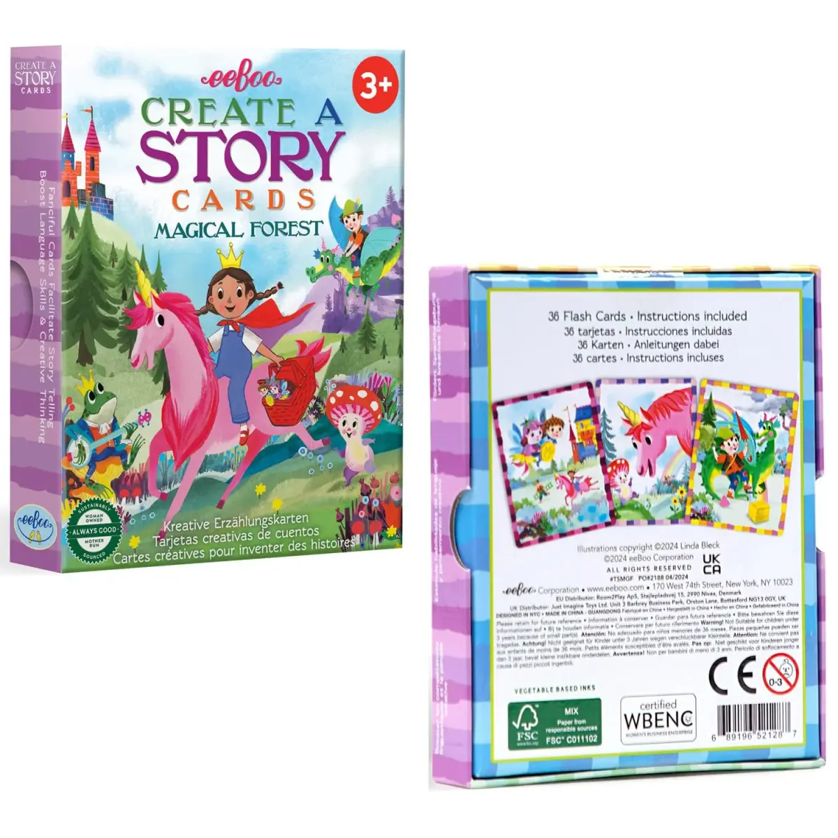eeBoo Magical Forest Create a Story Pre-Literacy Cards 36 Cards | Encourages Imagination & Language Skills - view 6