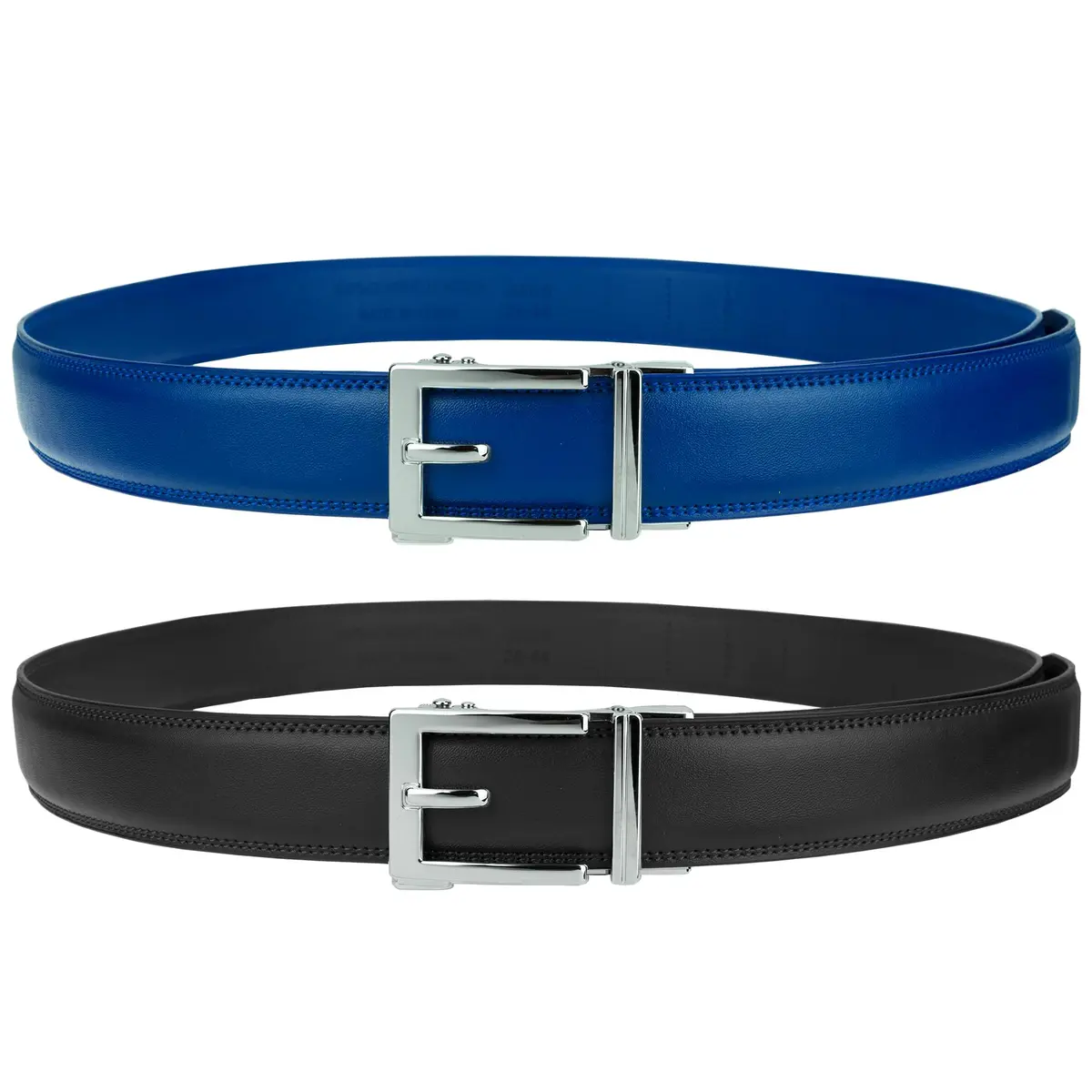 Gelante Ratchet Belt for men, Leather 1.3'' Adjustable Trim to Fit Dress Belt Black Royal | Precise Fit & Removable Buckle - view 3
