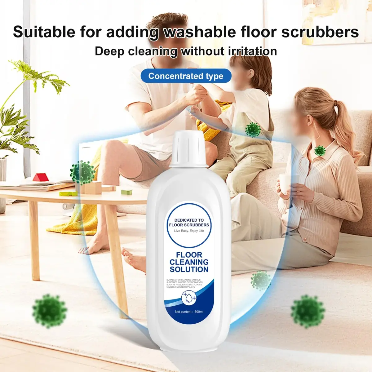Nukisa Floor Cleaning Solution 500ml (17.63 Fl Oz) | Concentrated Formula for Tineco Vacuums - view 5