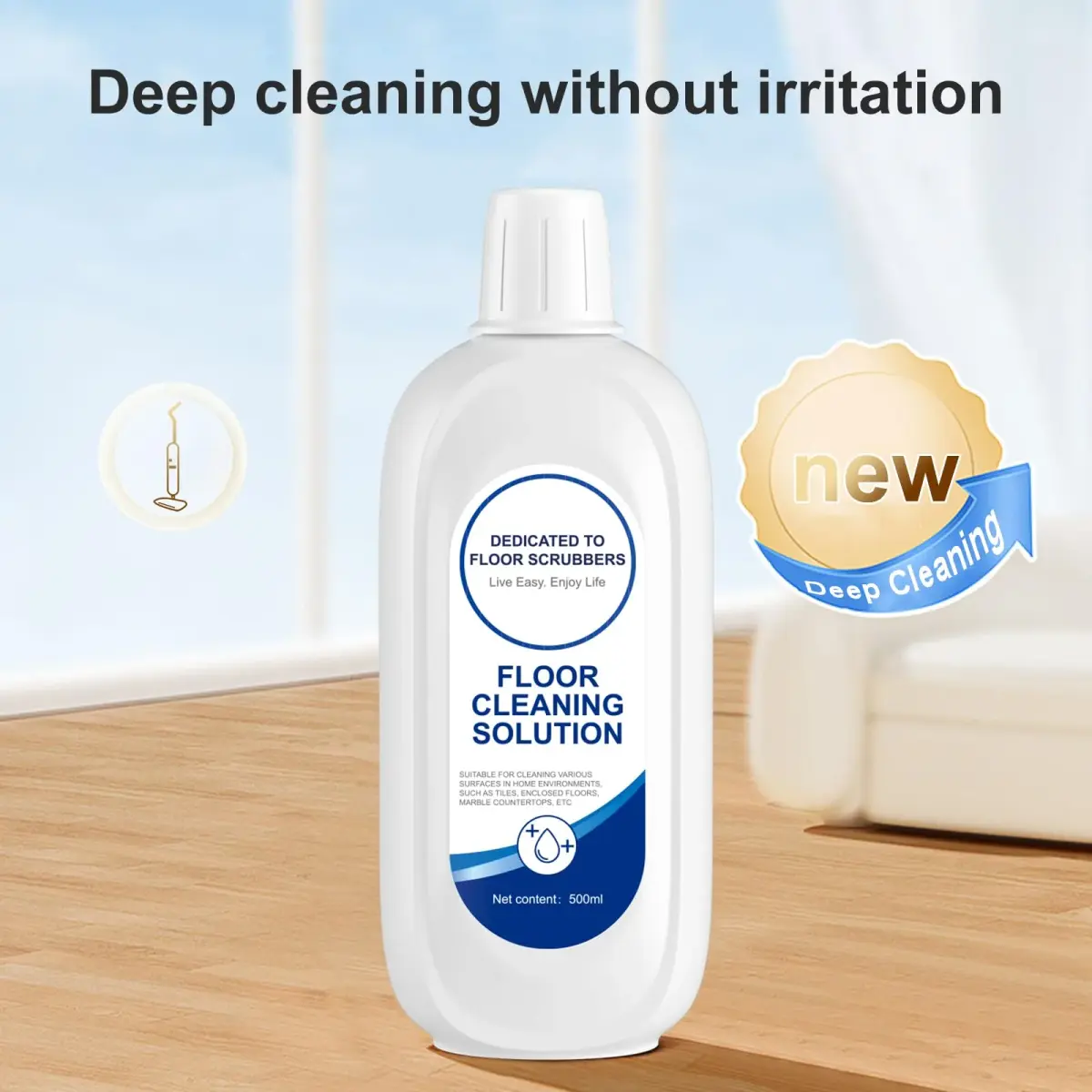 Nukisa Floor Cleaning Solution 500ml (17.63 Fl Oz) | Concentrated Formula for Tineco Vacuums - view 2