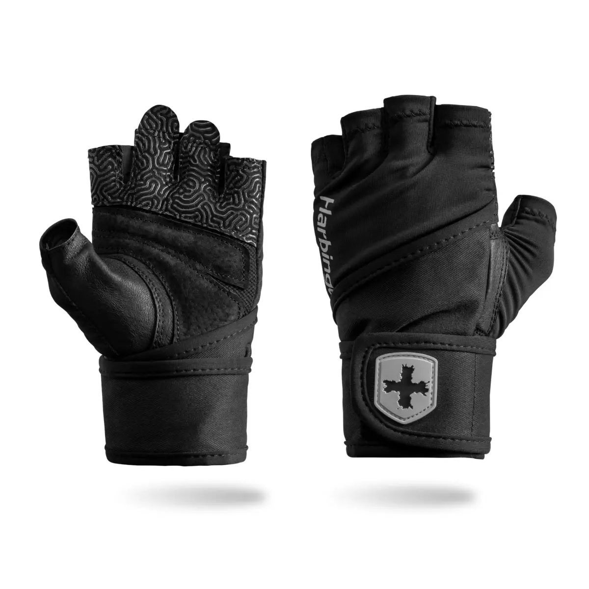 Harbinger Pro Wristwrap Gloves 3.0 - Medium | Enhanced Grip & Wrist Support for Weightlifting - main product image