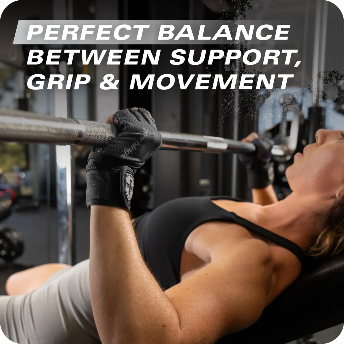 Harbinger Pro Wristwrap Gloves 3.0 Large | Enhanced Grip & Wrist Support for Weightlifting - view 7