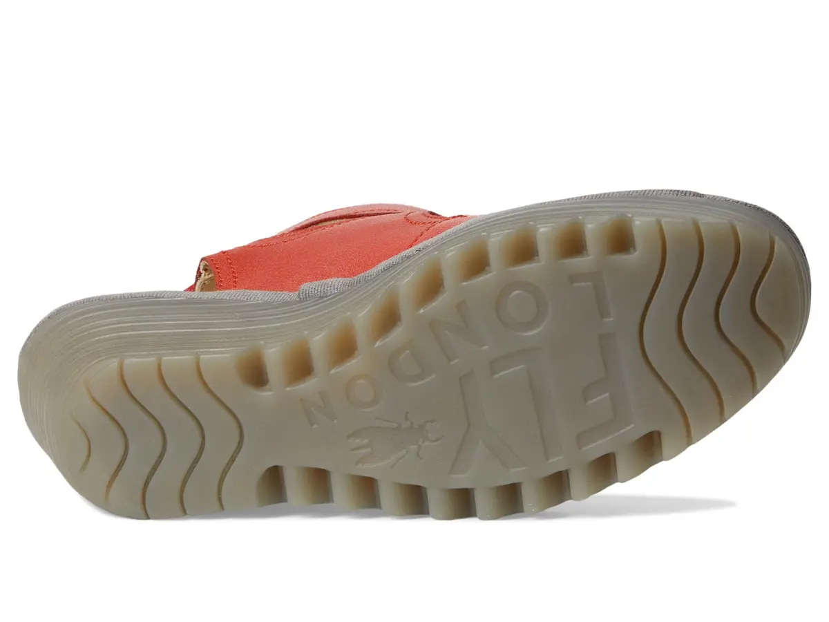 Fly London Yulp571fly Sandal Wedge Heel 10.5/11 | Unique Back-Lace Design, Leather Upper, Rubber Sole - view 3