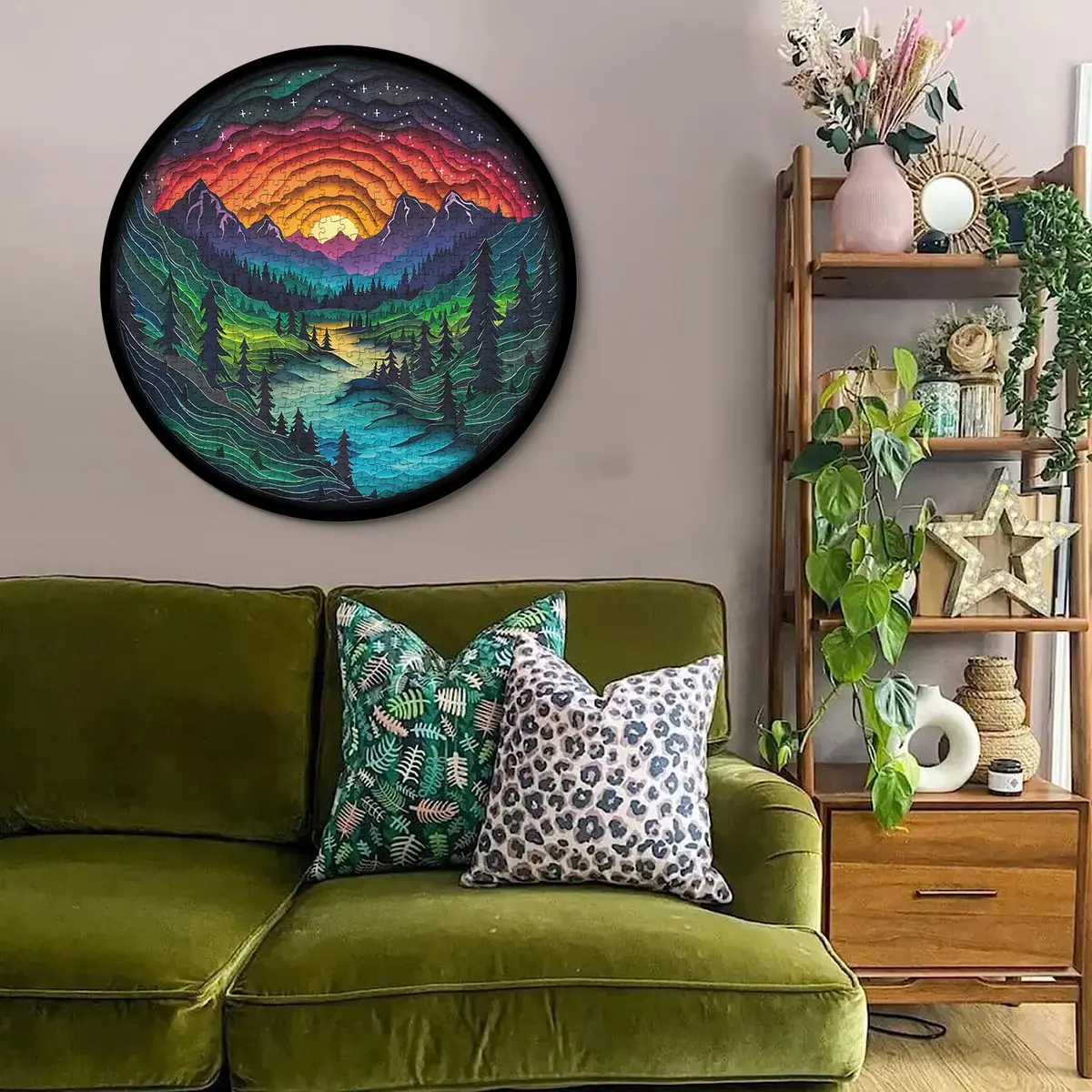 PPuzzling Magic Forest Puzzle 26.6 x 26.6 inches | 1000 Piece Challenging Art Puzzle - view 6