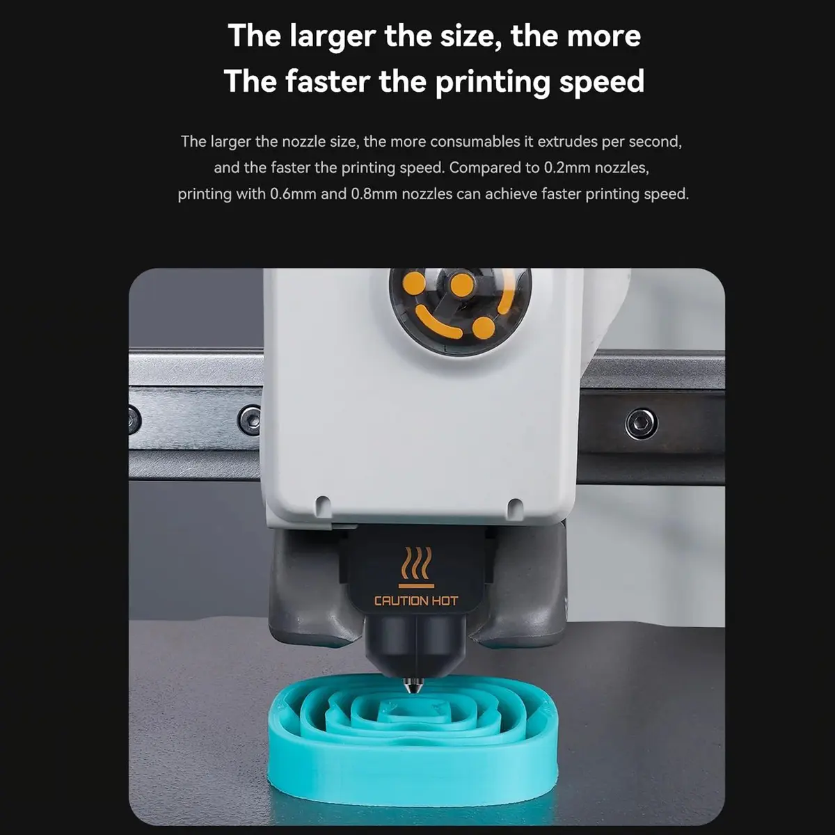 LANKEGU Upgrade Hotend Kit for Bambu Lab A1 Mini 3D Printer | 0.4/0.6/0.8mm Hardened Steel Nozzle & Silicone Sock - view 5