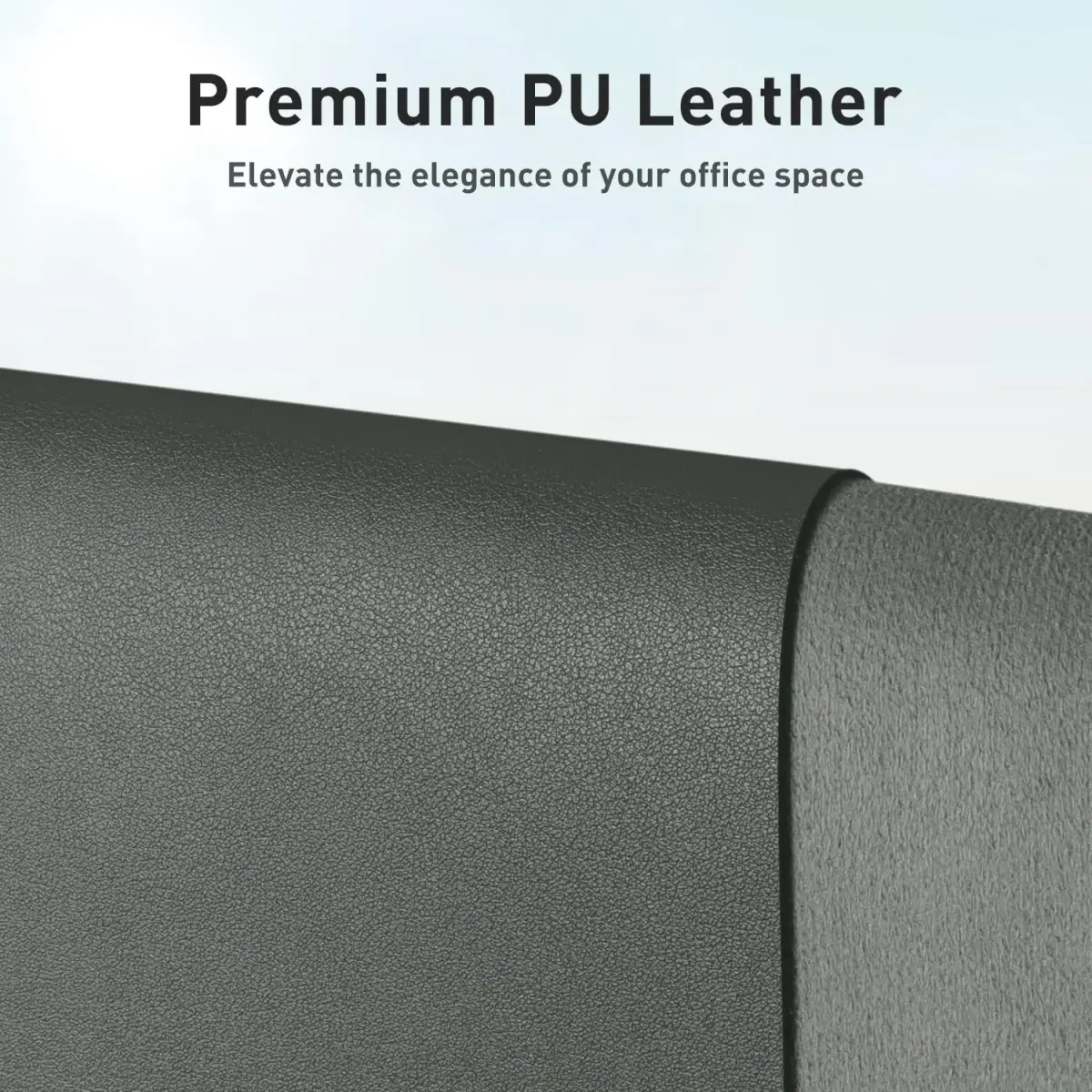 Aothia Jungle Green Desk Pad Protector 122cm x 43cm (48"x17") | Smooth PU Leather for Office & Home - view 2