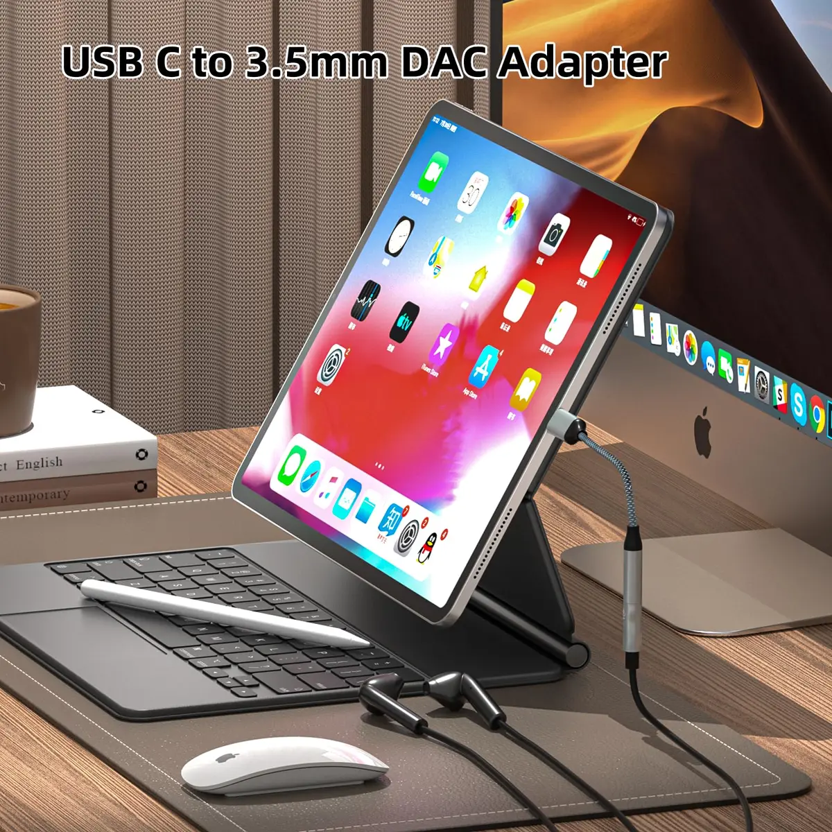 TIPSEAN USB C to 3.5mm Audio Adapter | High-Definition DAC, Durable Build, Compact Design - view 4