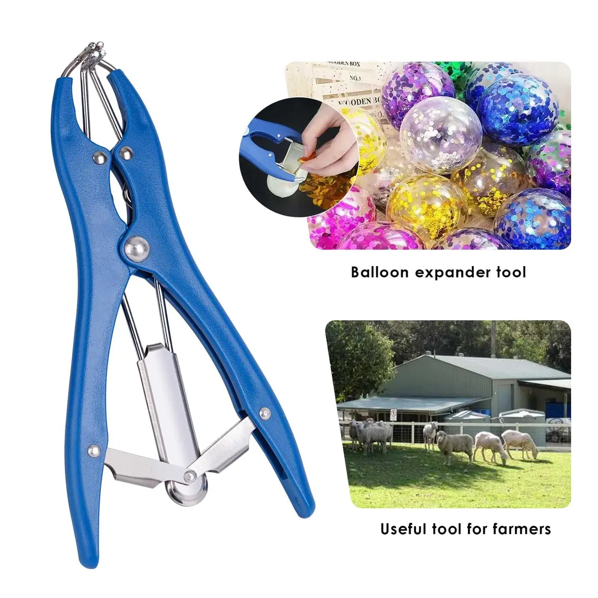 ZHEQOGZH Livestock Castration Bander with 4 Sizes of Castrator Rings | Farm & Ranch Handling Supplies - view 6