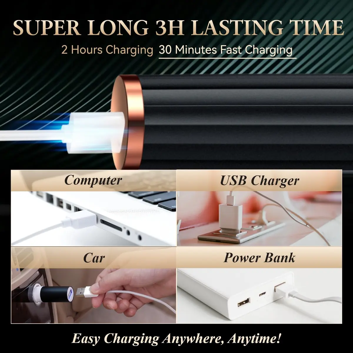 MGKO Heated Eyelash Curler M-xz2 Black | Natural Curling 24 Hours Long Lasting - view 6