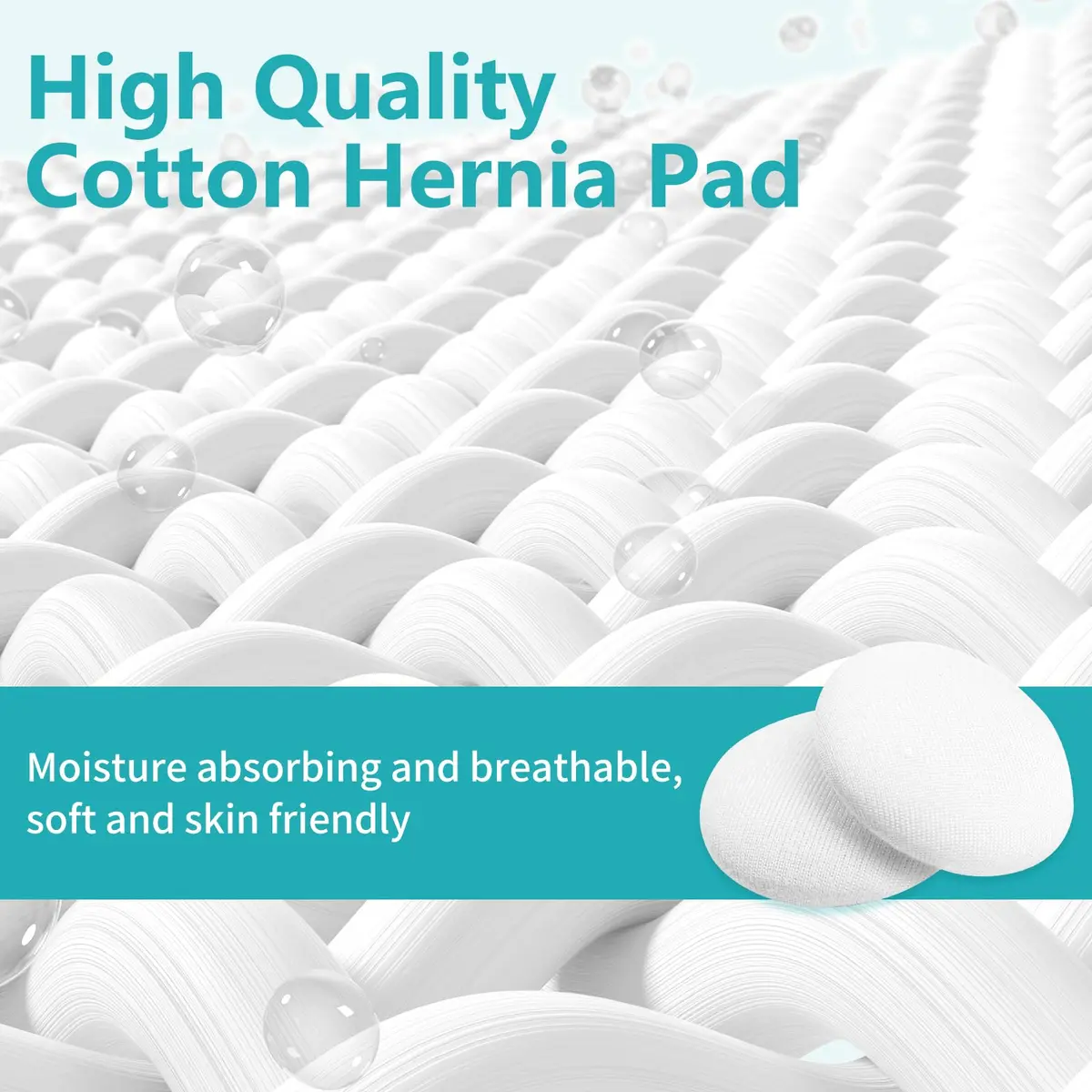 ENLUNTRA Belly Button Shaper Waterproof Cotton Pads 10×10cm | Infant Navel Support - view 4