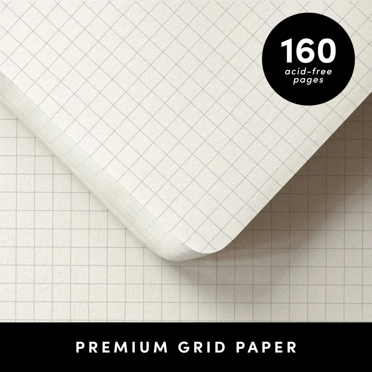 PAPERAGE Grid Paper Journal Notebook (Lavender), 5.6 x 8 in | 160 Pages, 100 GSM Thick Paper - view 4