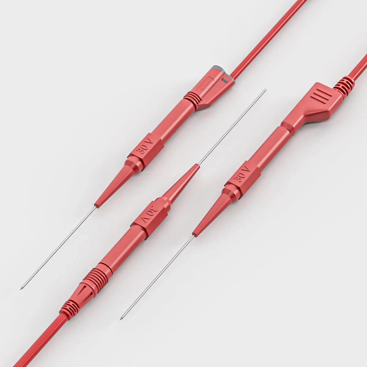 Goupchn 0.7mm Long Version Test Probes Pins, Red & Black | Stainless Steel, 11.2cm, 10PCS - view 5