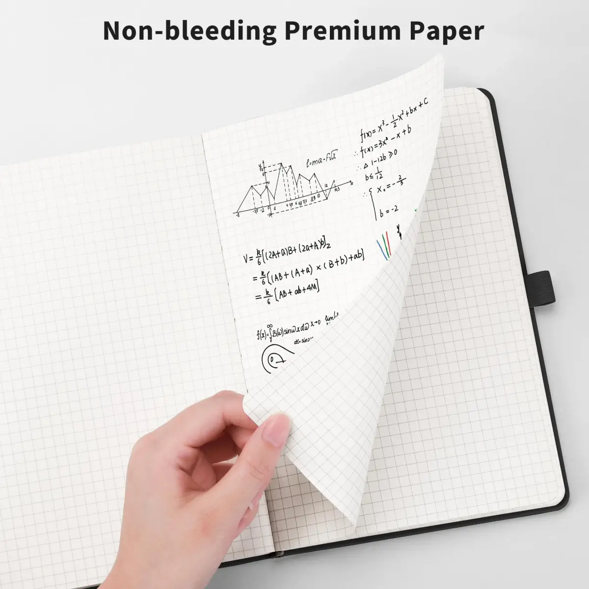 RETTACY Graph Grid Paper Notebook A5 (5.7'' x 8.3'') 192 Pages | Engineering Paper for Students - view 5