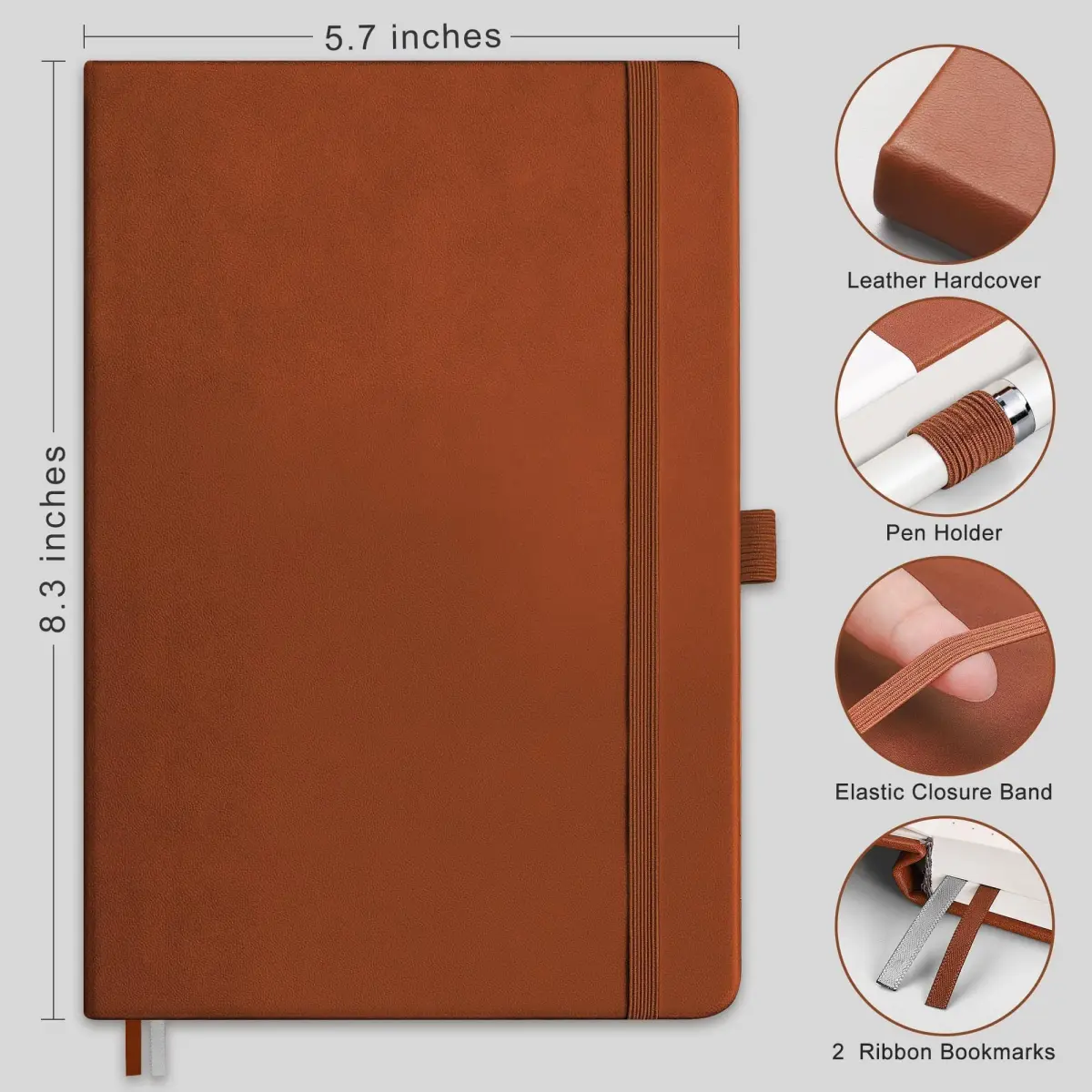 RETTACY Dotted Journal Notebook A5 192 Pages | Smooth Ink Flow Acid-Free Paper - view 2