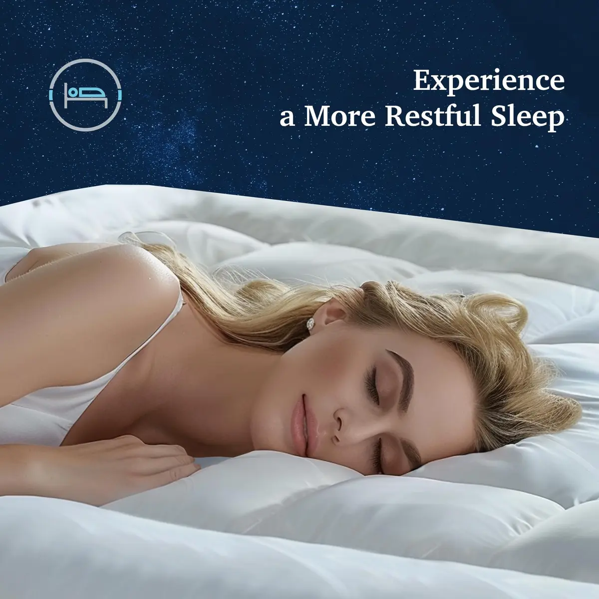 Sleep Climate Temperature Regulating Pillow Top Mattress Topper Twin 300TC Cotton Blend - 37.5® Technology for Deep Sleep - view 5