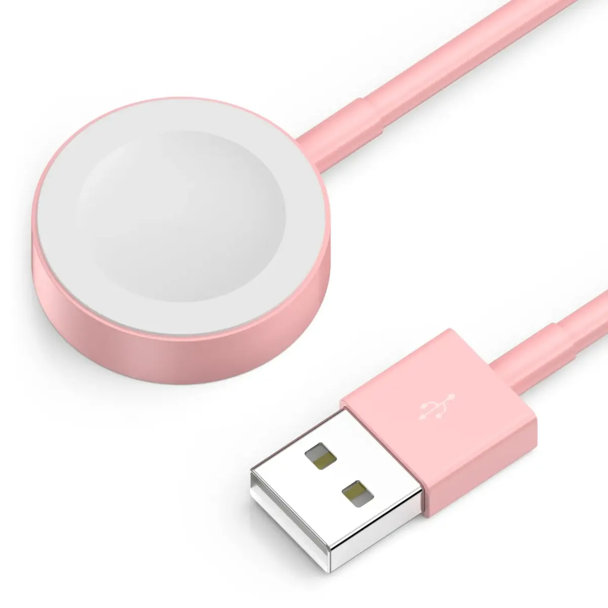 Amasuki Pink Magnetic Fast Charging Cable for Apple Watch | 1m (3.3ft) USB-A - main product image