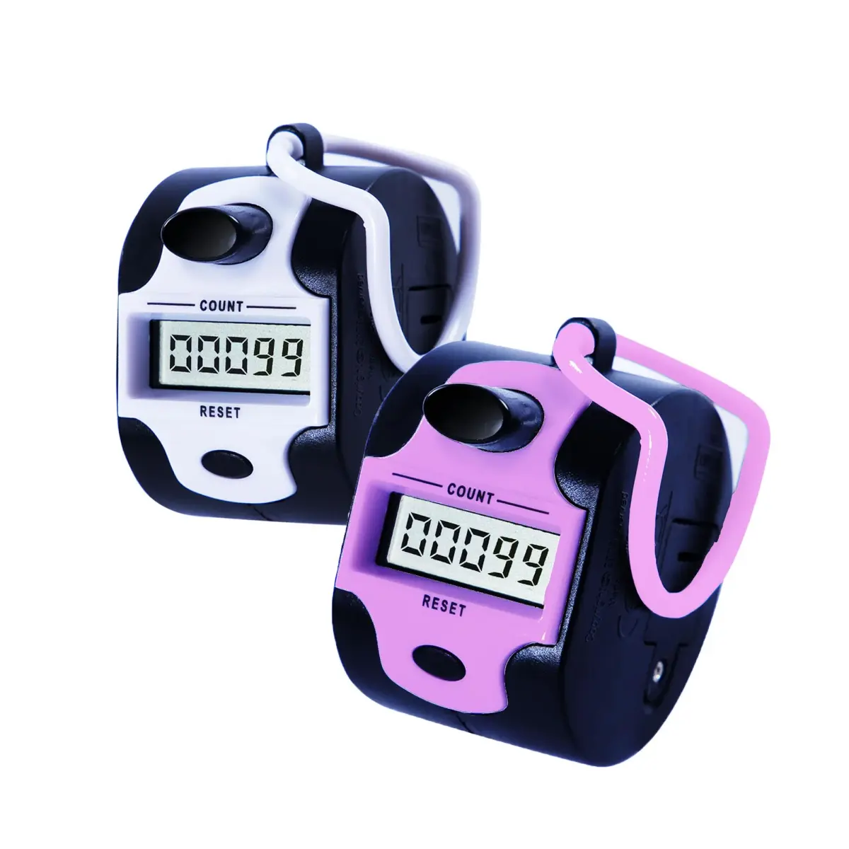 TESEAS Digital Tally Counter Clicker Handheld 2 Pack 99999 Count | Accurate Manual Lap Tracker - main product image