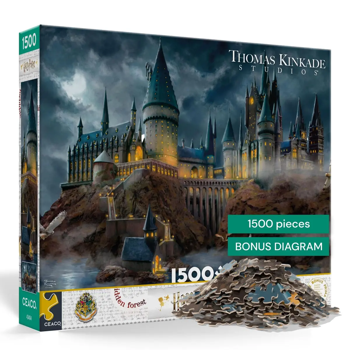 Ceaco Thomas Kinkade Harry Potter Hogwarts Castle 1500 Piece Jigsaw Puzzle 26.5 x 38.5 inches (67.3 x 97.8 cm) - main product image