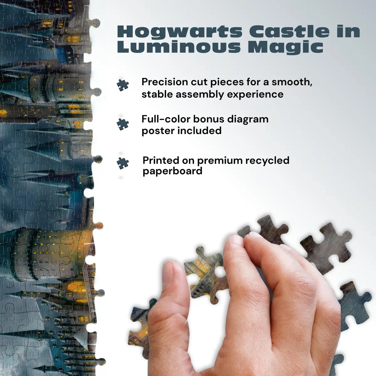 Ceaco Thomas Kinkade Harry Potter Hogwarts Castle 1500 Piece Jigsaw Puzzle 26.5 x 38.5 inches (67.3 x 97.8 cm) - view 4