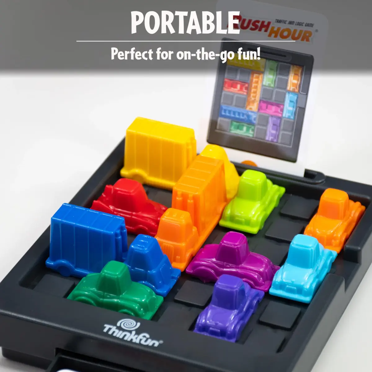 ThinkFun Rush Hour Logic Game with 40 Challenges | STEM Toy for Kids Age 8+ (22.5 cm x 23.5 cm x 6 cm) - view 2