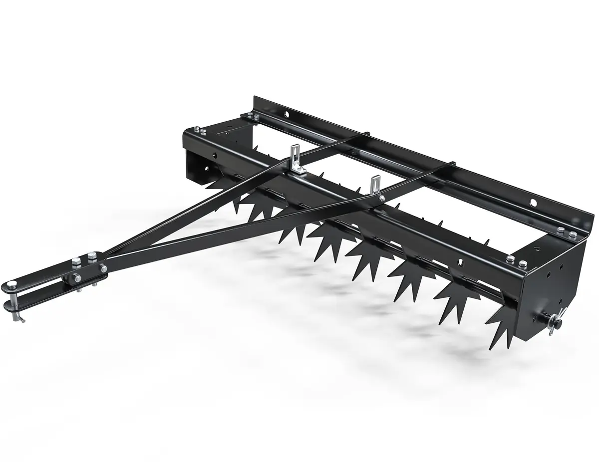 YINTATECH 48" Tow-Behind Lawn Aerator with Universal Hitch | Soil Loosening & Oxygenation Tool for Lawn Care - main product image