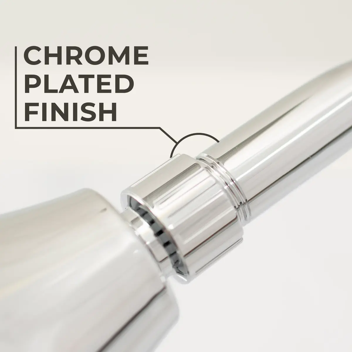 JS Jackson Supplies 10.5 Inch S-Shaped Shower Arm Extension with Flange | Chrome Finish - view 4
