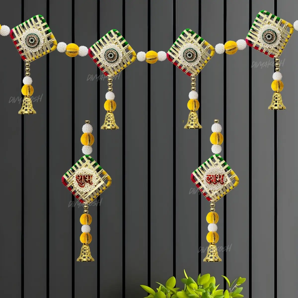 Divyakosh Multicolor Toran/Bandanwar with Side Hanging, 96.5 cm (38 Inch) | Authentic Indian Artisan Craftsmanship - main product image