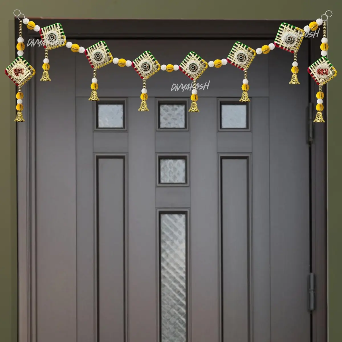 Divyakosh Multicolor Toran/Bandanwar with Side Hanging, 96.5 cm (38 Inch) | Authentic Indian Artisan Craftsmanship - view 5