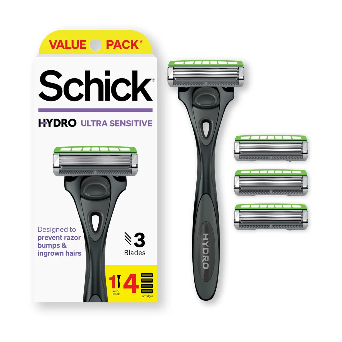 Schick Hydro Sensitive Razor Refills 12ct & Ultra Sensitive Razor Handle | Sensitive Skin Comfort (110 characters) - view 5
