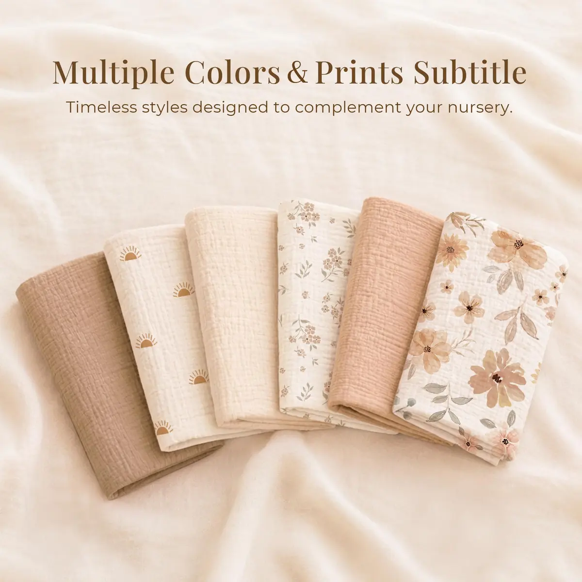 Konssy Muslin Nursing Pillow Covers - 2 Pack, Cream Soft Cotton Slipcover for Baby | 63.5 x 45.7 cm (25 x 18 inches) - view 9