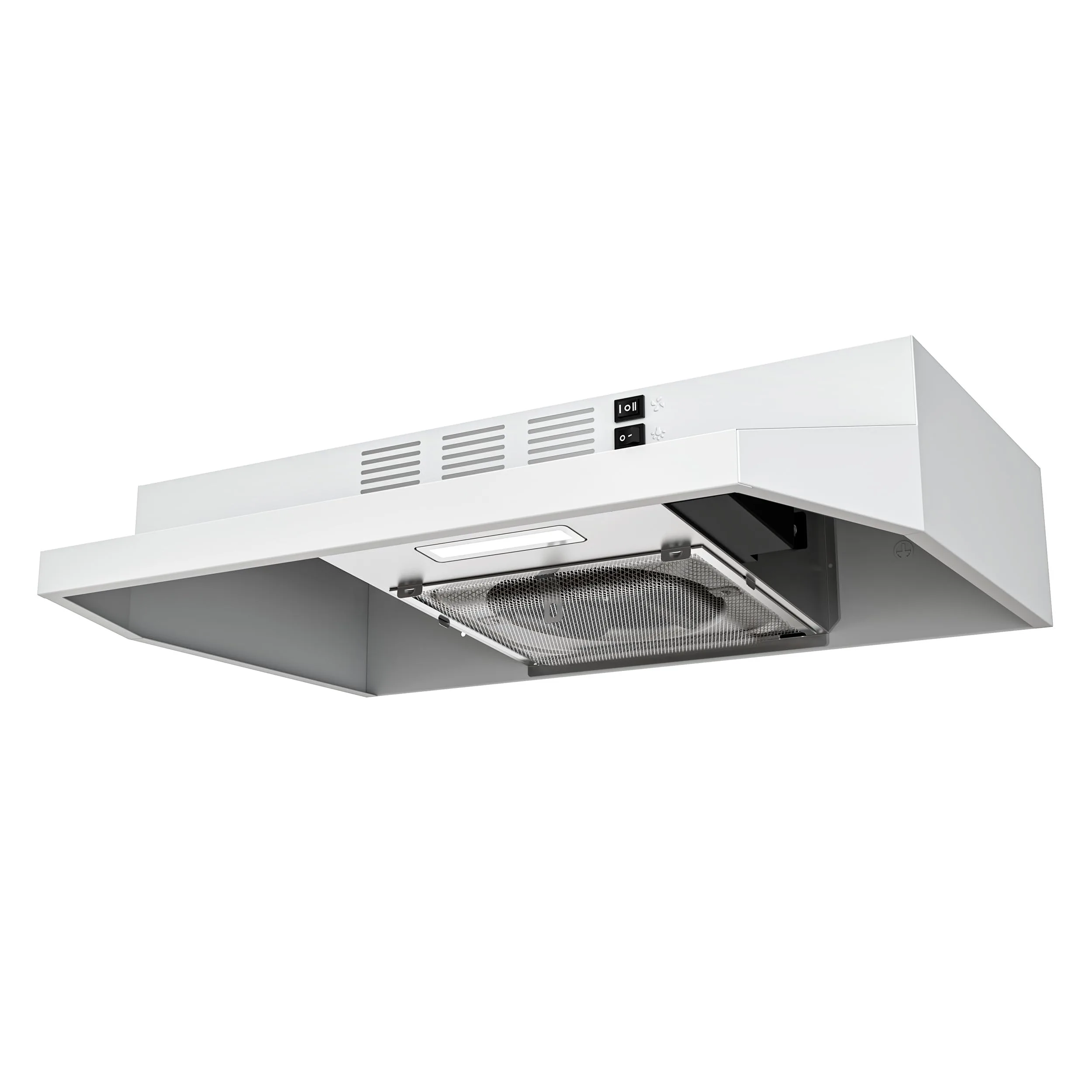 FIREGAS 24 Inch Under Cabinet Range Hood White Painted Stainless Steel | 300 CFM Powerful Suction for Indian Kitchens - main product image