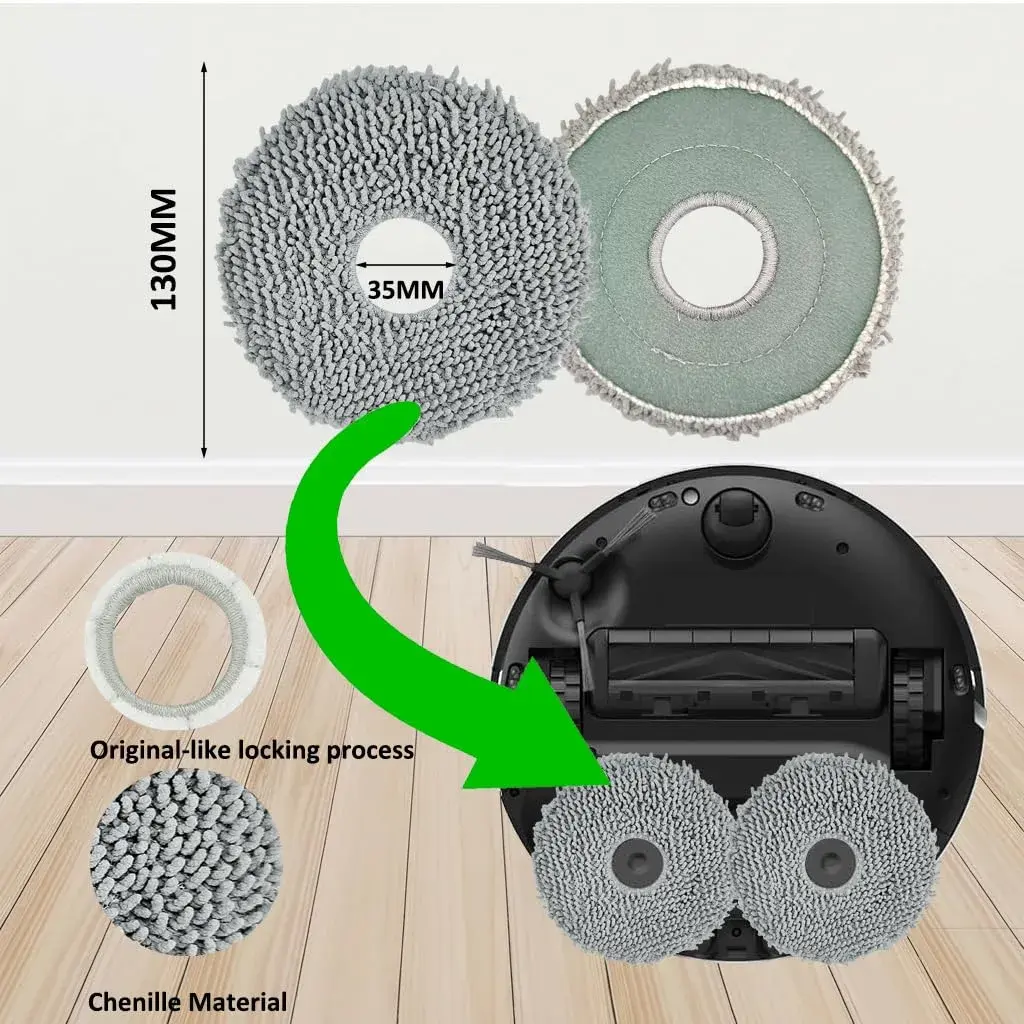 JoyBros Vacuum Cleaner Attachment Set for Dreame X40/L40 Ultra & MOVA P10/P50 Pro Ultra | 22-Piece Set with Hexagonal Side Brushes - view 7